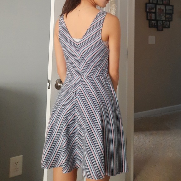 Prince and Fox Striped Flare Dress - Picture 5 of 5